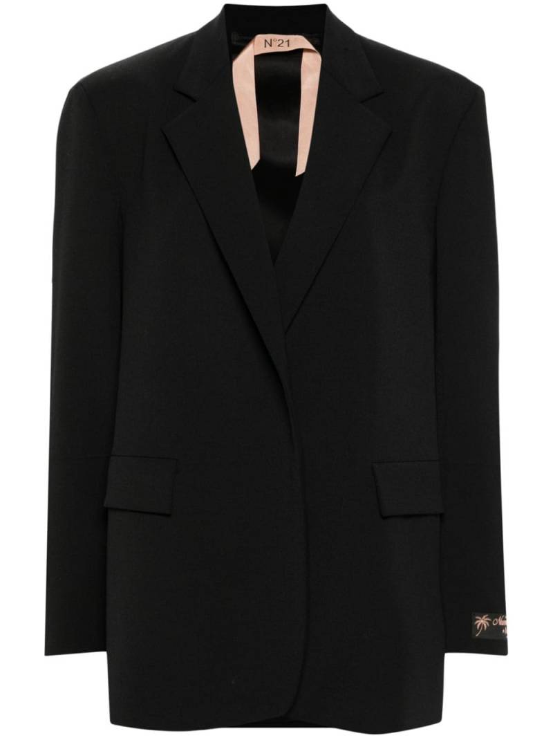 Nº21 single-breasted blazer - Black von Nº21