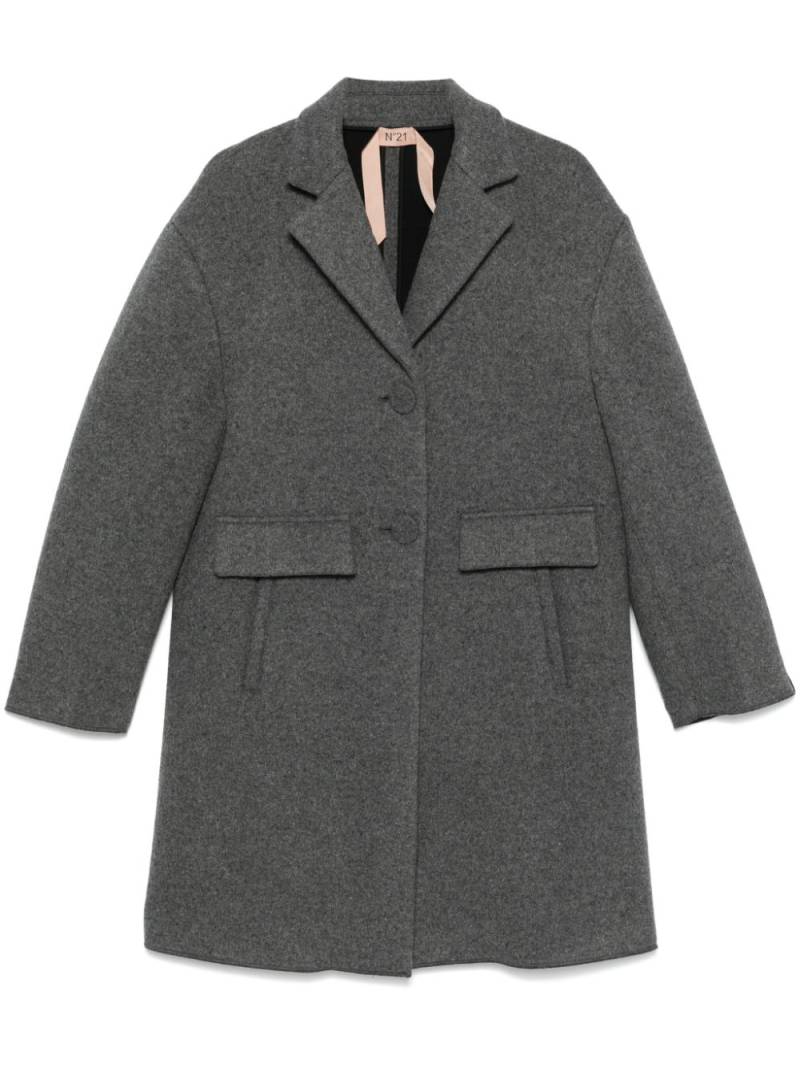 Nº21 single-breasted coat - Grey von Nº21