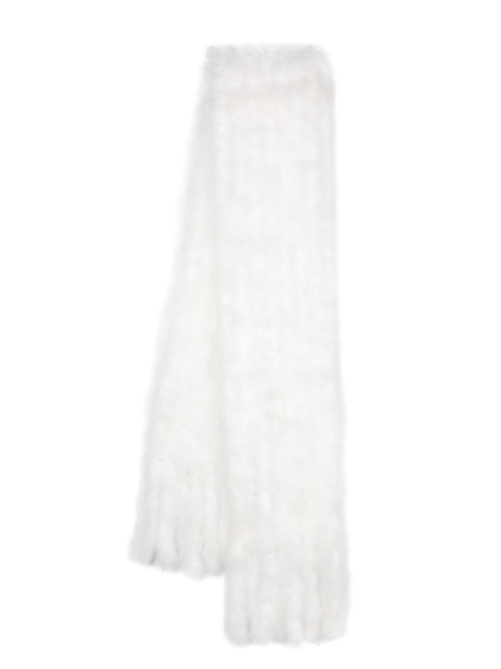 Nº21 turkey-feather scarf - White von Nº21