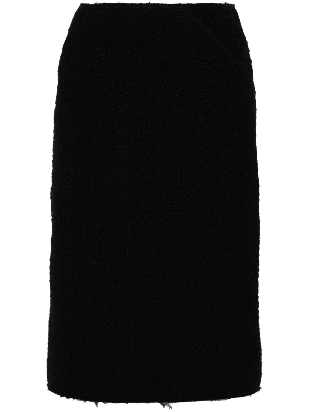 Nº21 tweed midi skirt - Black von Nº21