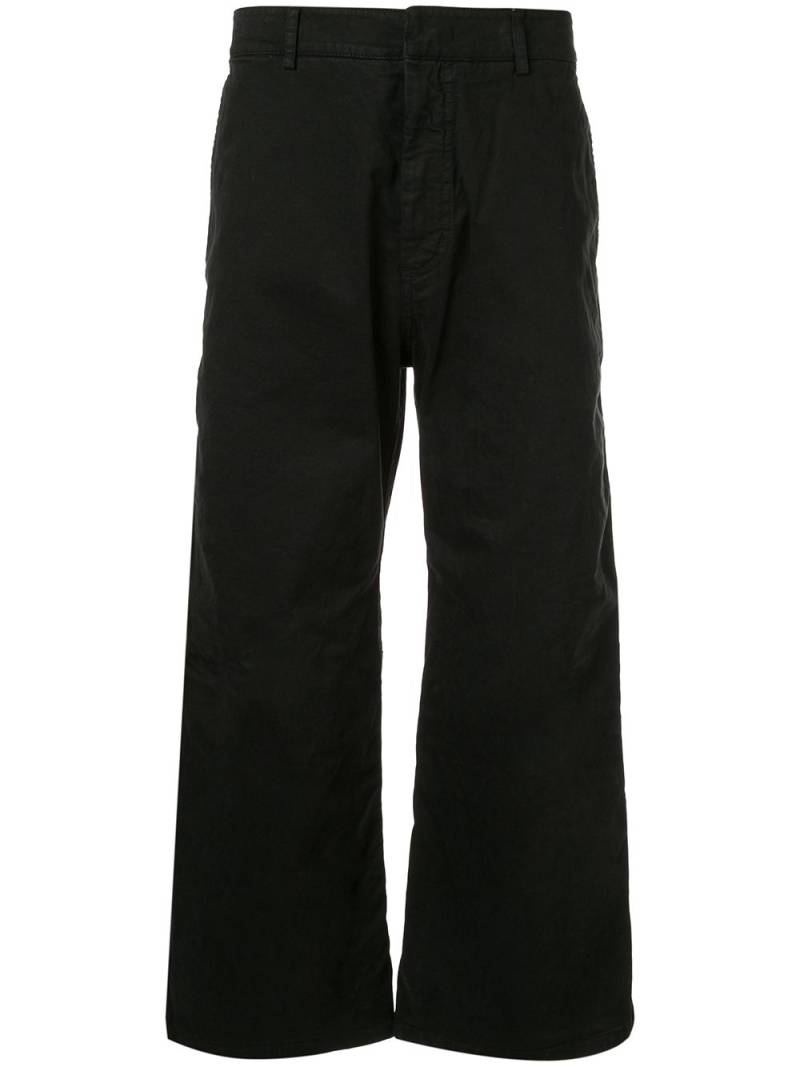 Nº21 wide leg cropped trousers - Black von Nº21