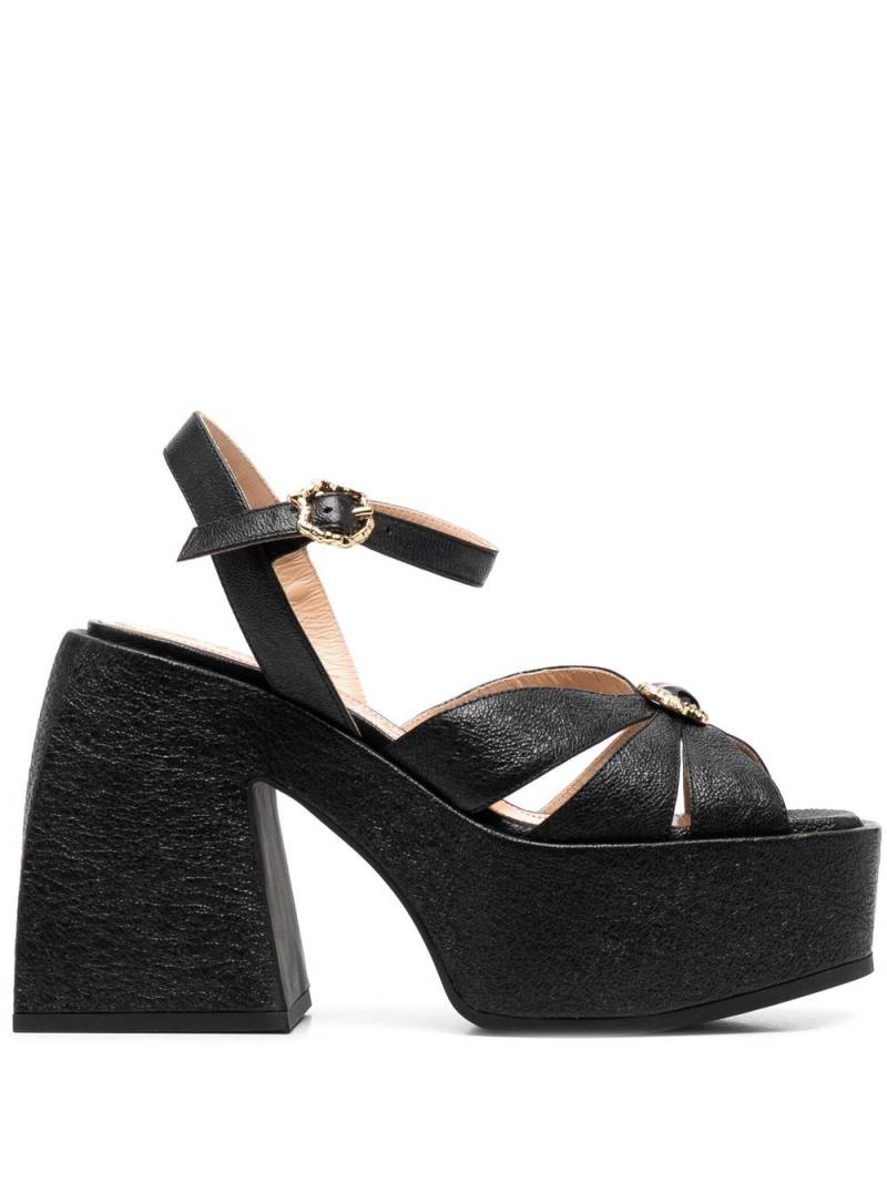 Nodaleto Aurora platform sandals - Black von Nodaleto