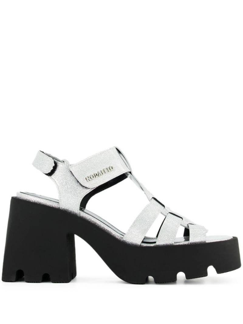 Nodaleto Bulla Emma 90mm leather sandals - Silver von Nodaleto