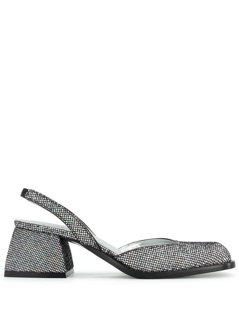 Nodaleto Bulla Jones 45mm glitter pumps - Black von Nodaleto