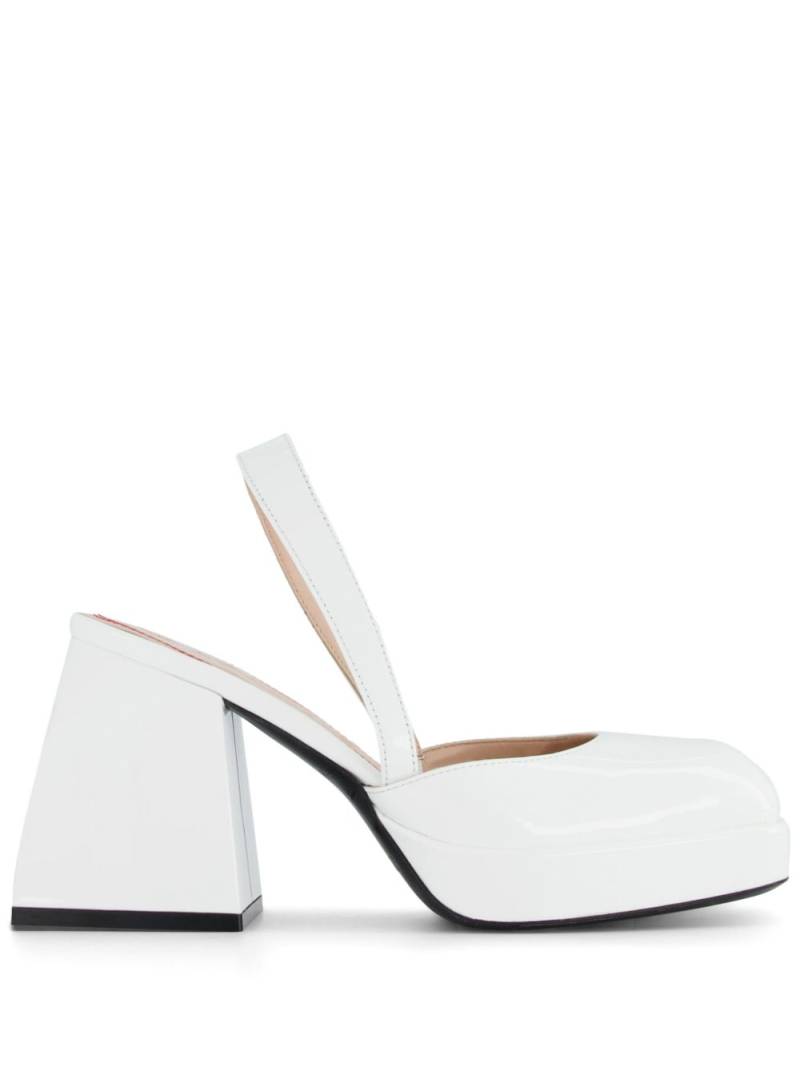 Nodaleto Bulla Jones 90mm leather pumps - White von Nodaleto