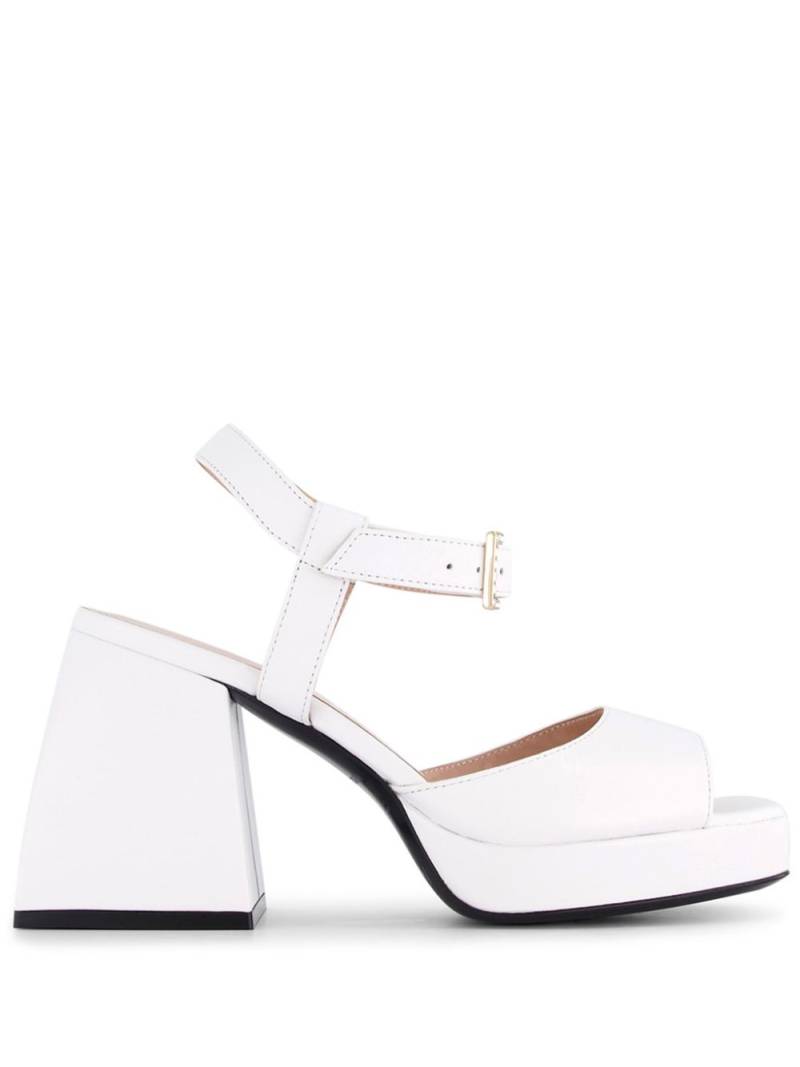 Nodaleto Bulla Ness 90 leather sandals - White von Nodaleto