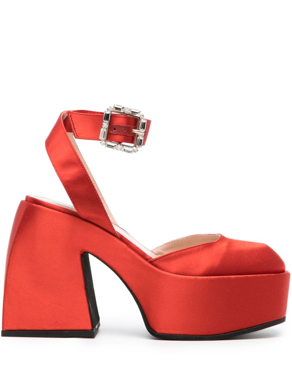 Nodaleto Bulla Sofia 120mm satin pumps - Red von Nodaleto