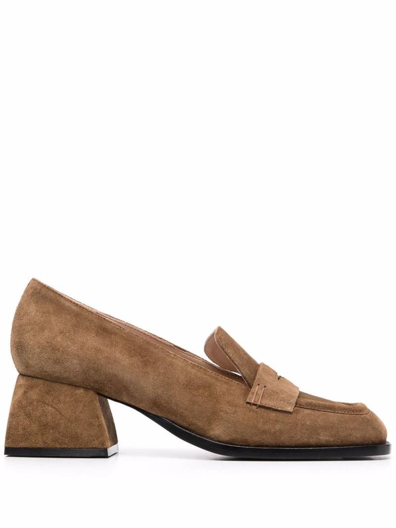 Nodaleto Hazel square-toe pumps - Brown von Nodaleto