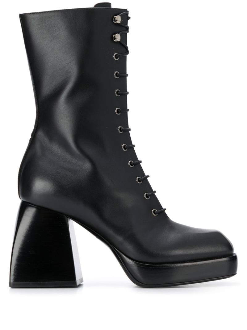 Nodaleto lace-up high heel boots - Black von Nodaleto