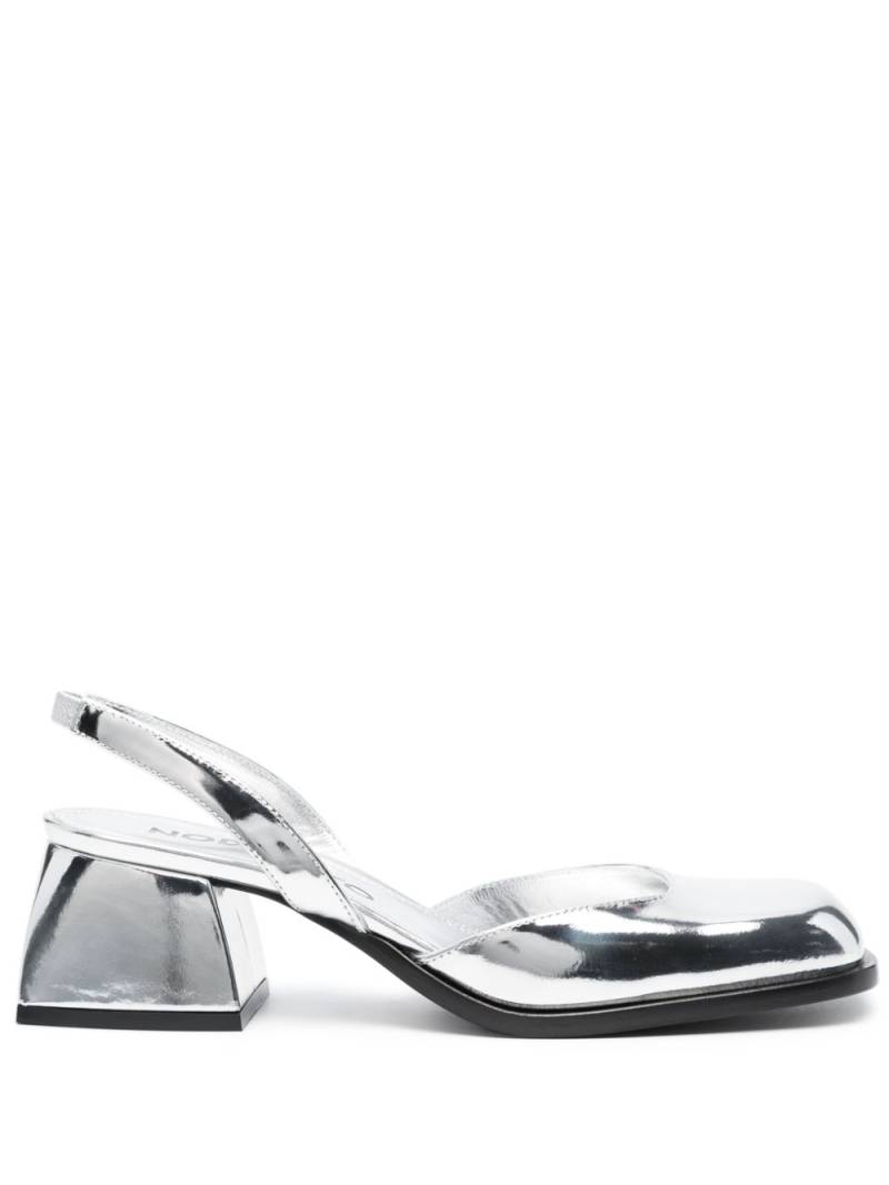 Nodaleto square-toe 60mm pumps - Silver von Nodaleto