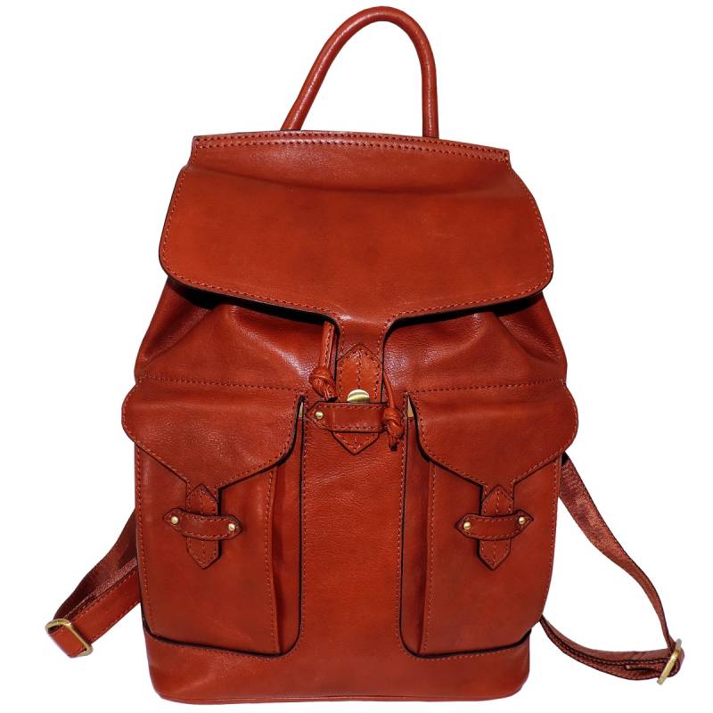 Pure Elegance Rucksack in Cognac von Noel Canoel