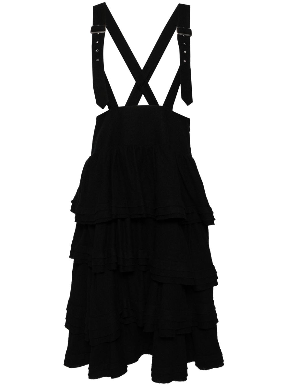 Noir Kei Ninomiya Buckle Strap dress - Black von Noir Kei Ninomiya