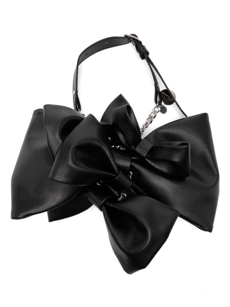 Noir Kei Ninomiya bow tie necklace - Black von Noir Kei Ninomiya