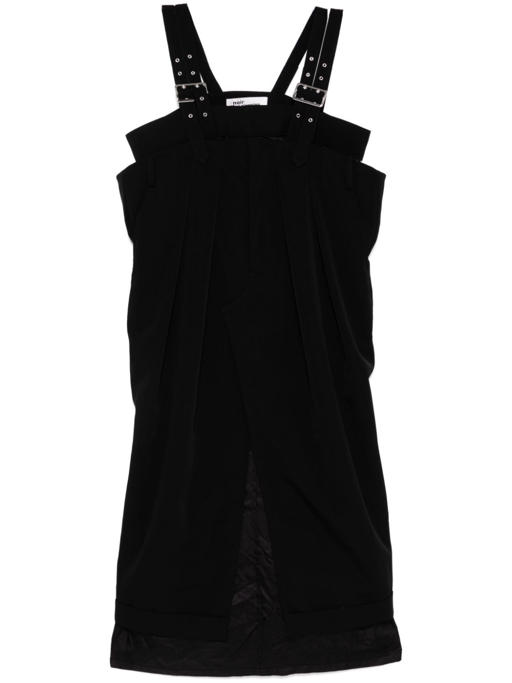 Noir Kei Ninomiya buckle strap dress - Black von Noir Kei Ninomiya