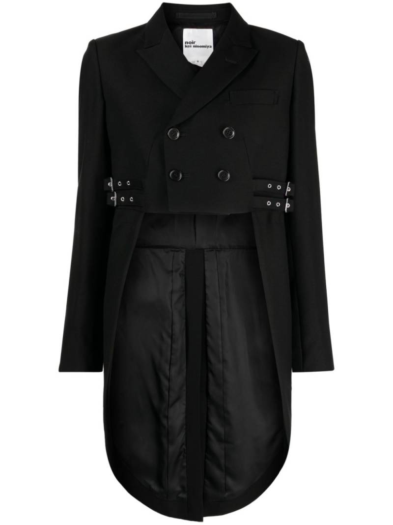 Noir Kei Ninomiya double-breasted cropped blazer - Black von Noir Kei Ninomiya