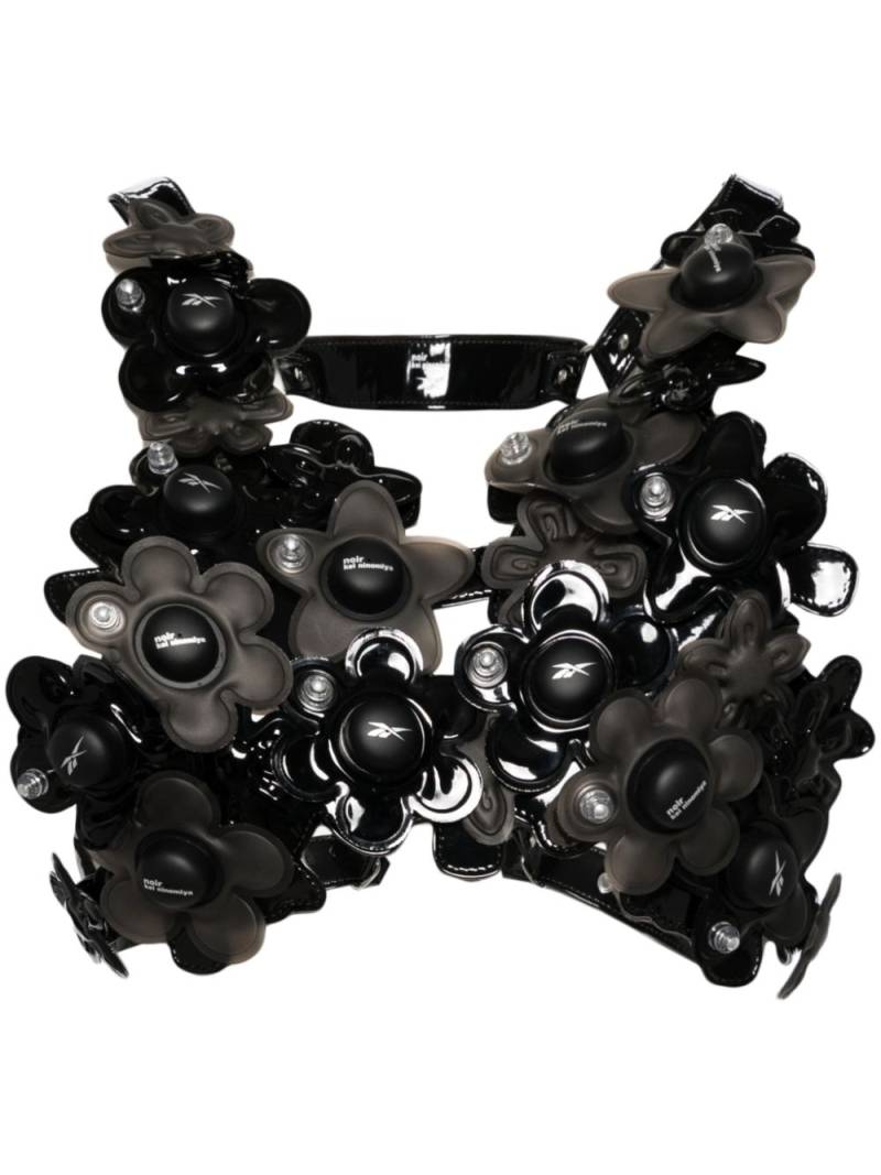 Noir Kei Ninomiya floral harness - Black von Noir Kei Ninomiya