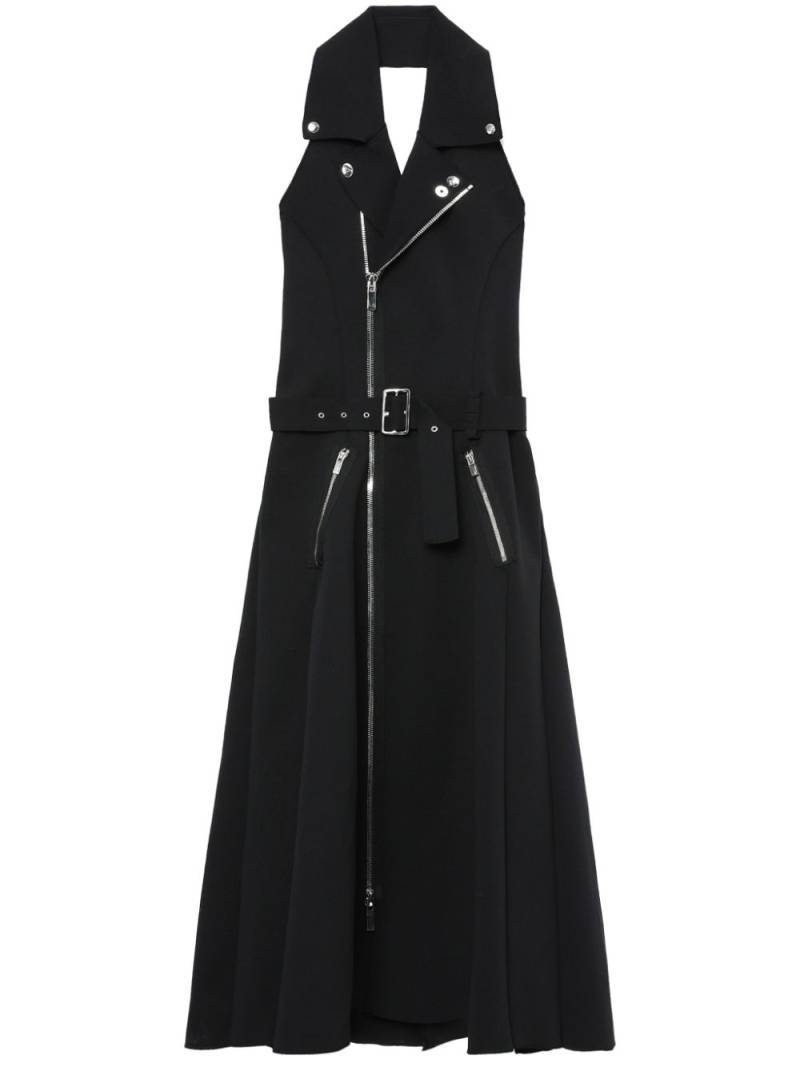 Noir Kei Ninomiya halterneck belted midi dress - Black von Noir Kei Ninomiya