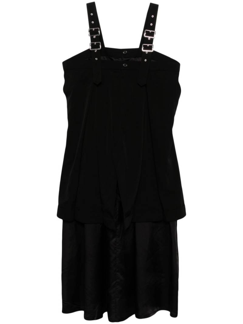 Noir Kei Ninomiya layered dress - Black von Noir Kei Ninomiya