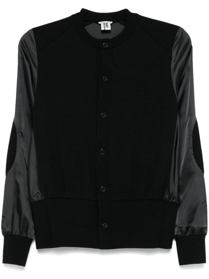 Noir Kei Ninomiya panelled cardigan - Black von Noir Kei Ninomiya