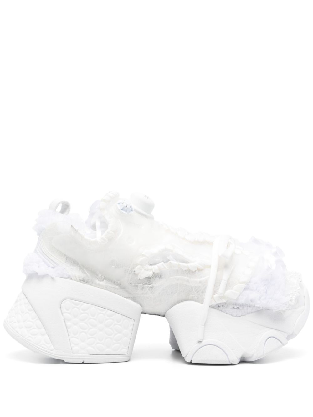 Noir Kei Ninomiya panelled sneakers - White von Noir Kei Ninomiya