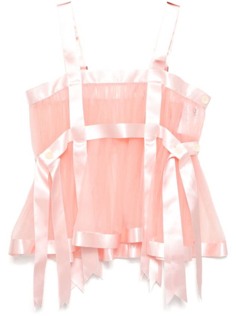 Noir Kei Ninomiya pinafore vest - Pink von Noir Kei Ninomiya