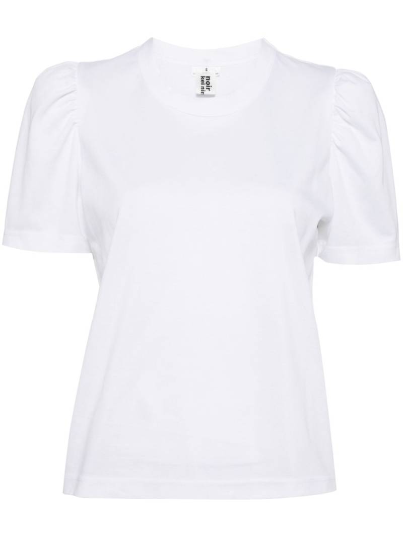 Noir Kei Ninomiya puff-sleeved T-shirt - White von Noir Kei Ninomiya