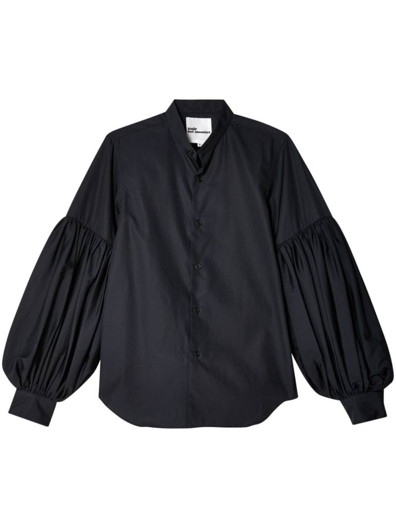 Noir Kei Ninomiya puff-sleeves cotton shirt - Black von Noir Kei Ninomiya