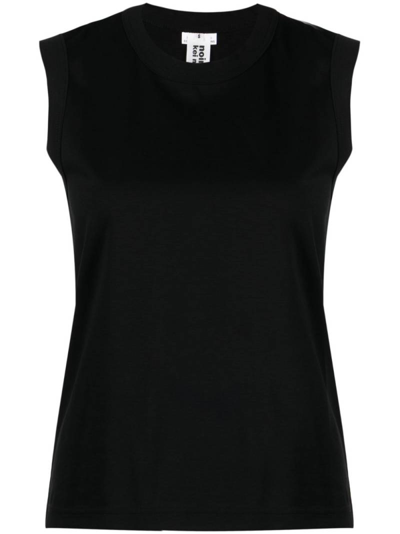 Noir Kei Ninomiya round-neck cotton tank top - Black von Noir Kei Ninomiya