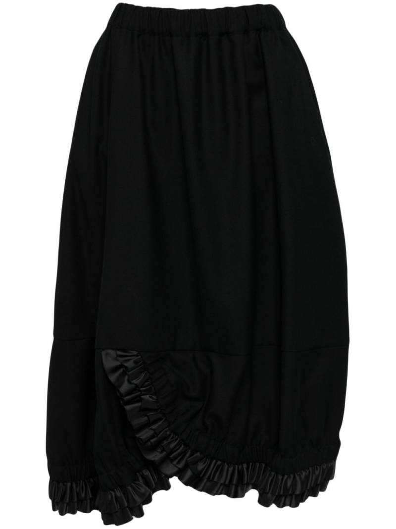 Noir Kei Ninomiya ruffle skirt - Black von Noir Kei Ninomiya