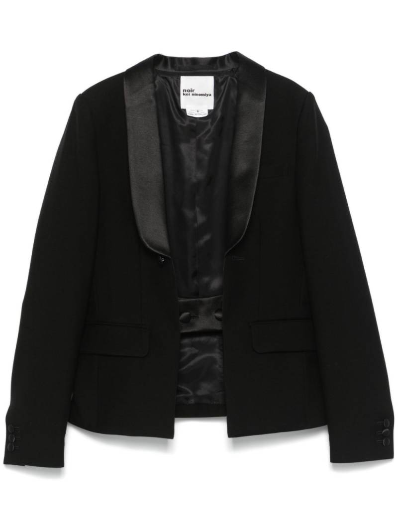 Noir Kei Ninomiya shawl-lapels blazer - Black von Noir Kei Ninomiya