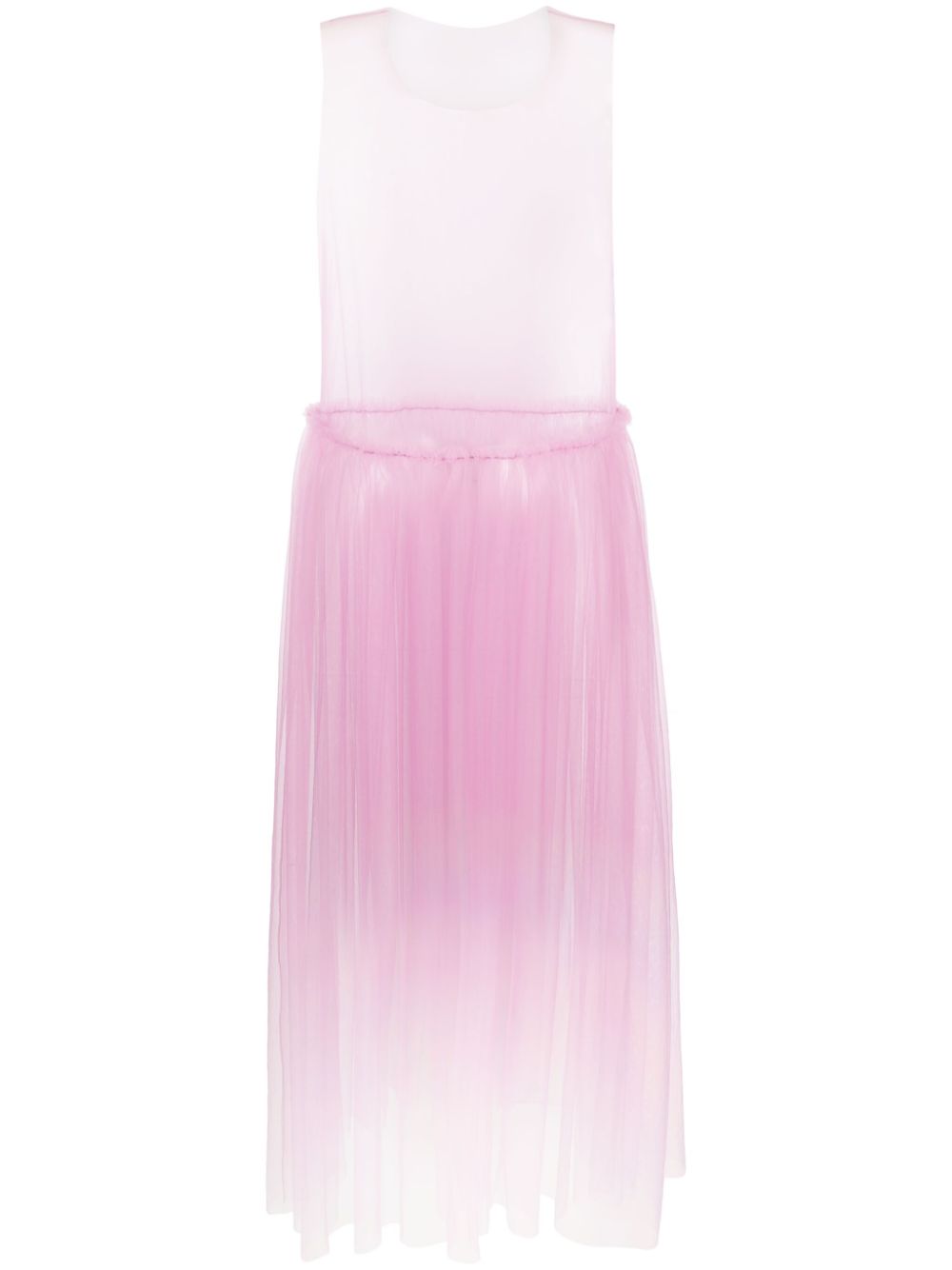 Noir Kei Ninomiya sheer tulle midi dress - Pink von Noir Kei Ninomiya