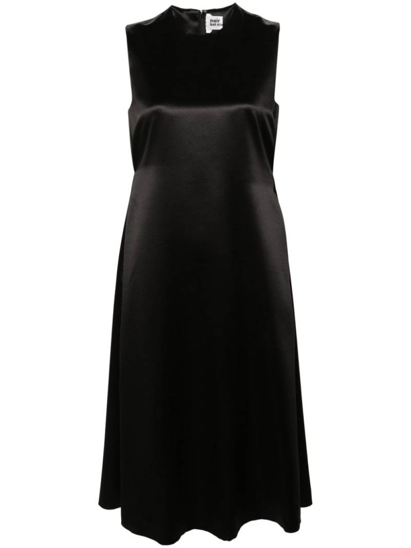 Noir Kei Ninomiya sleeveless silk-blend midi dress - Black von Noir Kei Ninomiya