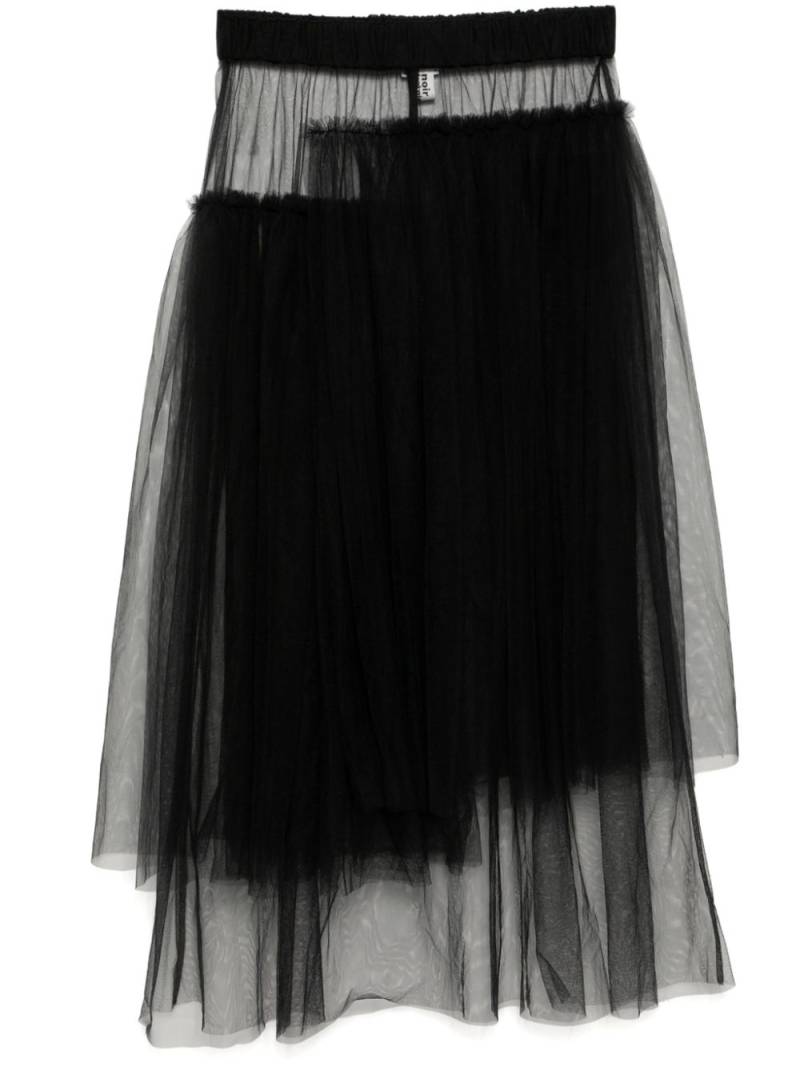 Noir Kei Ninomiya tulle draped skirt - Black von Noir Kei Ninomiya