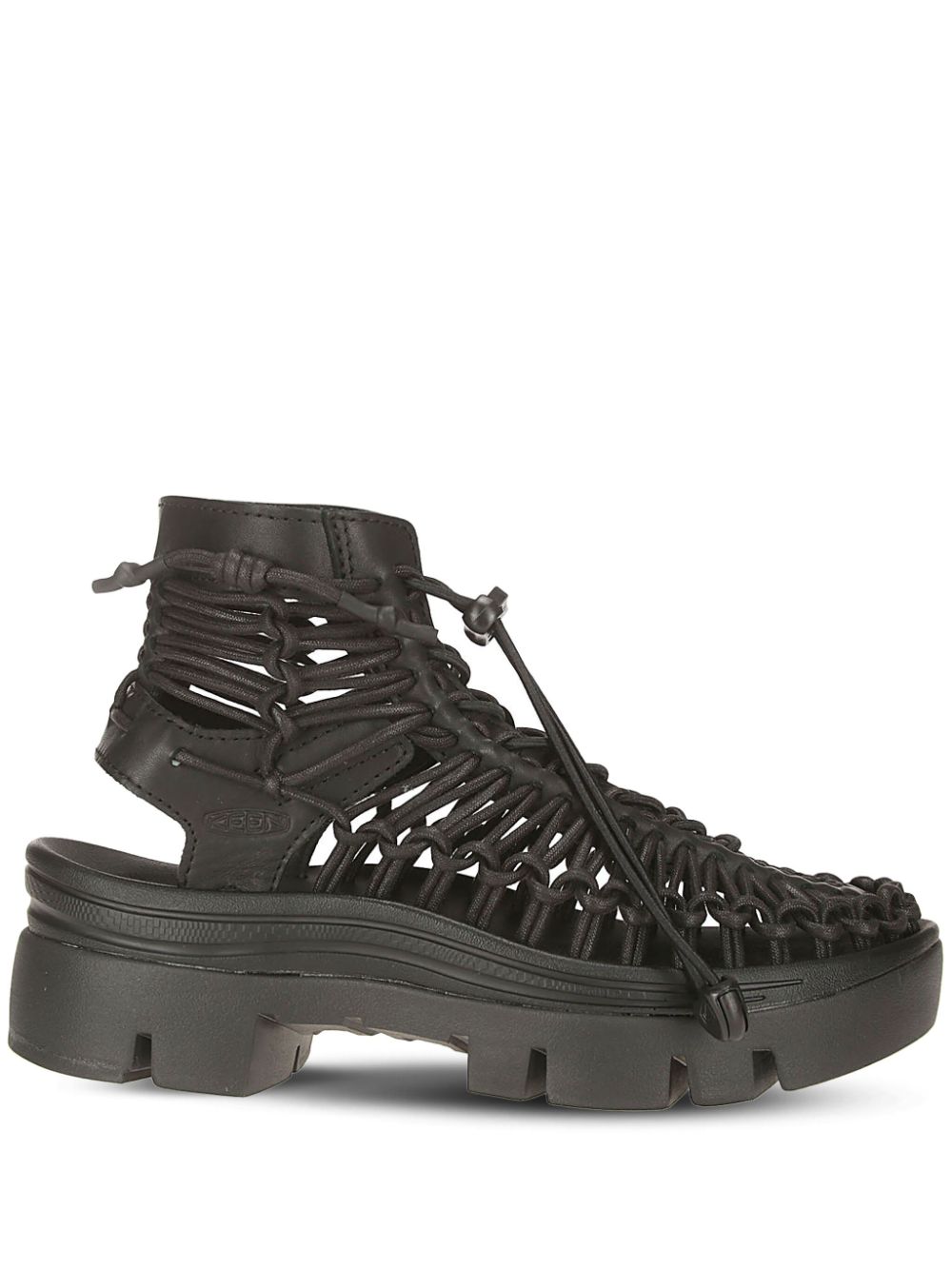 Noir Kei Ninomiya x Comme Des Garçons Uneek Mid sandals - Black von Noir Kei Ninomiya