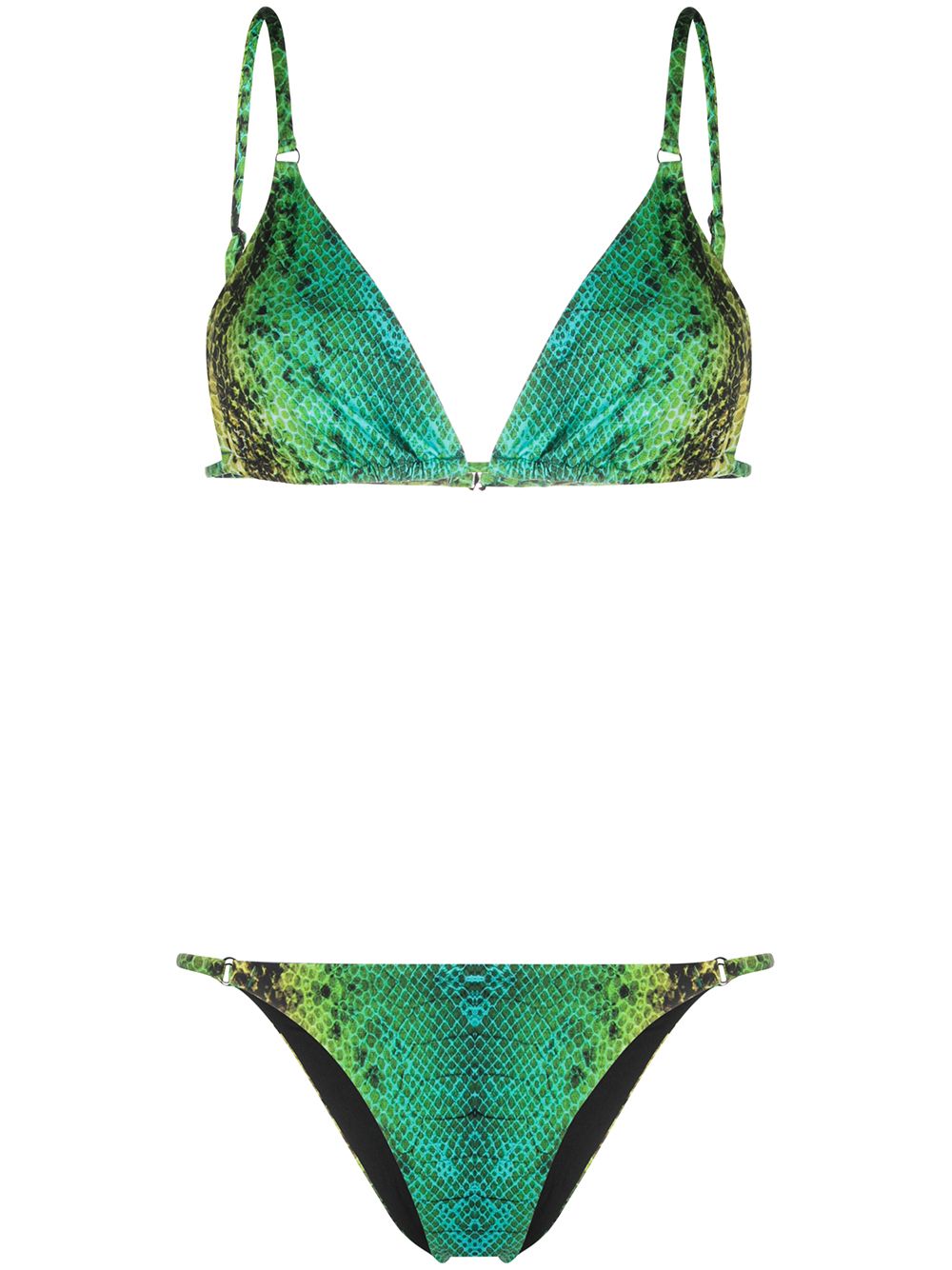 Noire Swimwear Snake Tanning bikini - Green von Noire Swimwear