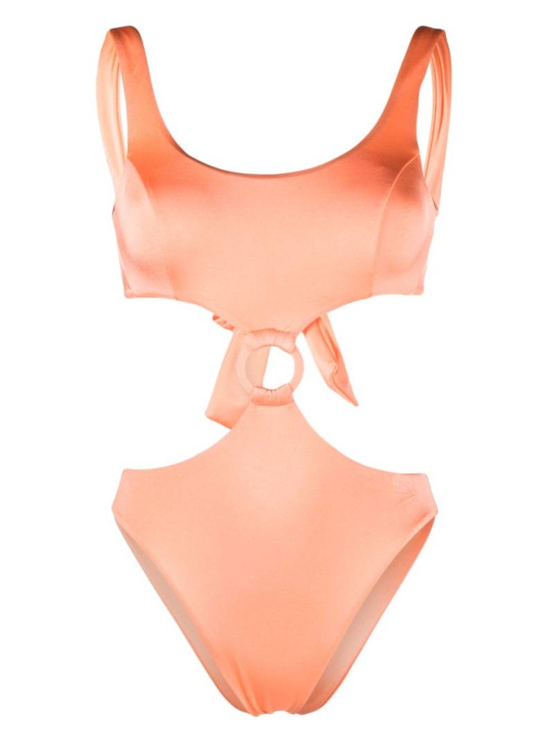 Noire Swimwear cut-out detailing swimsuit - Orange von Noire Swimwear