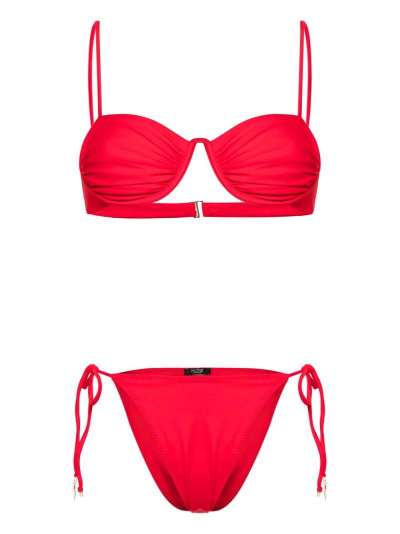 Noire Swimwear monowire bikini set - Red von Noire Swimwear