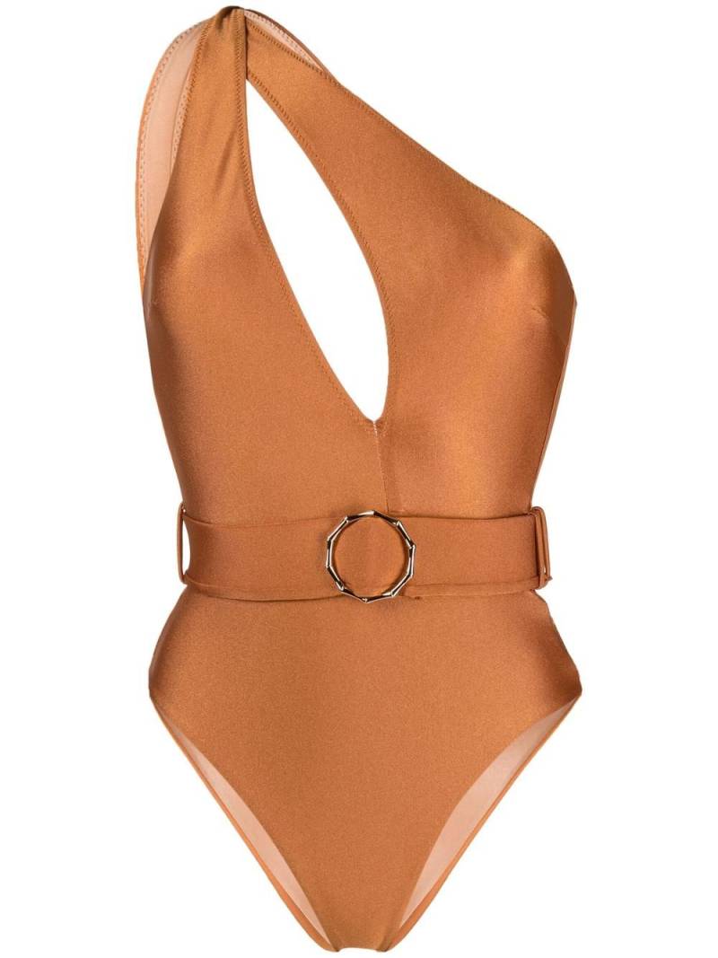 Noire Swimwear one-shoulder swimsuit - Neutrals von Noire Swimwear