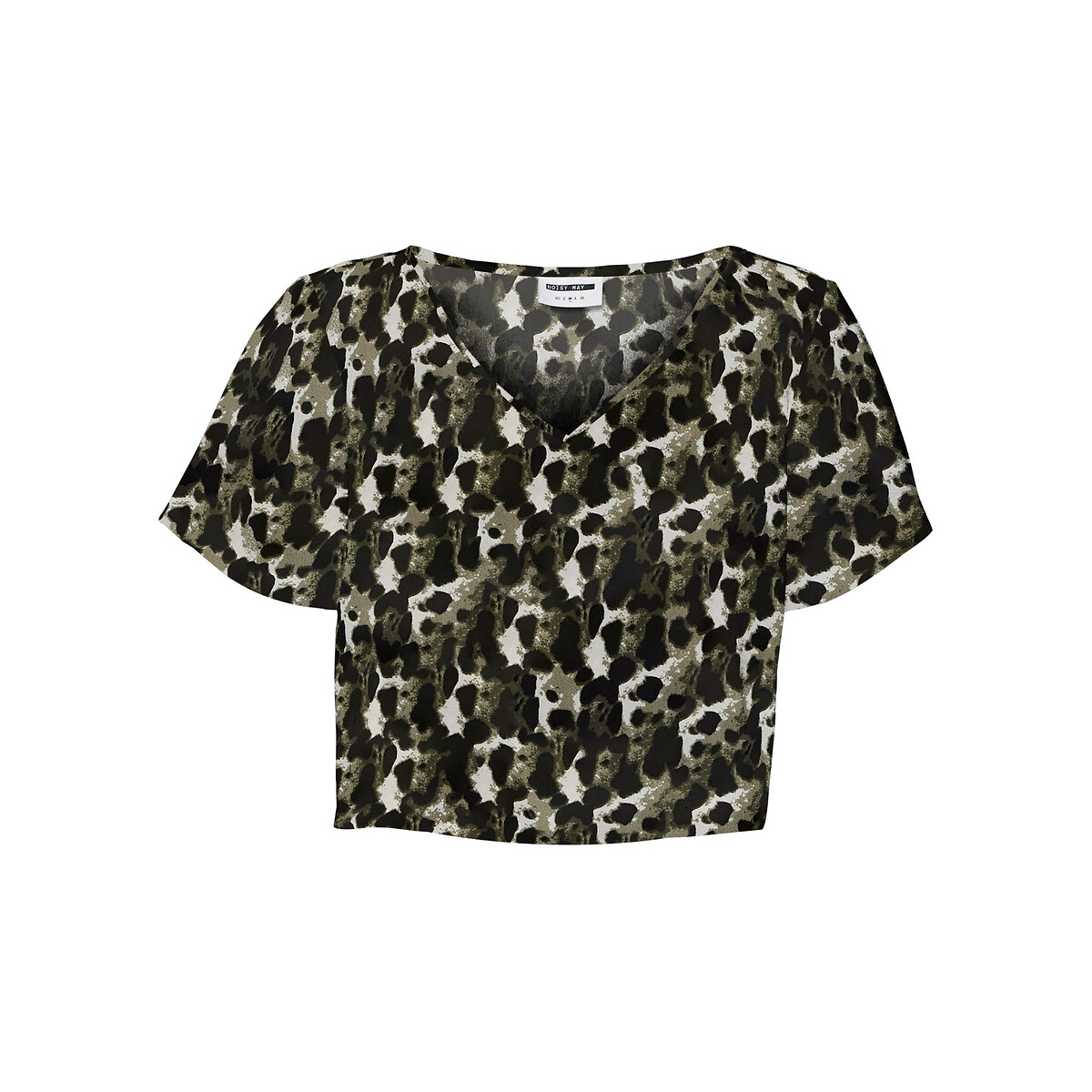 Bedrucktes Cropped T-Shirt von Noisy May