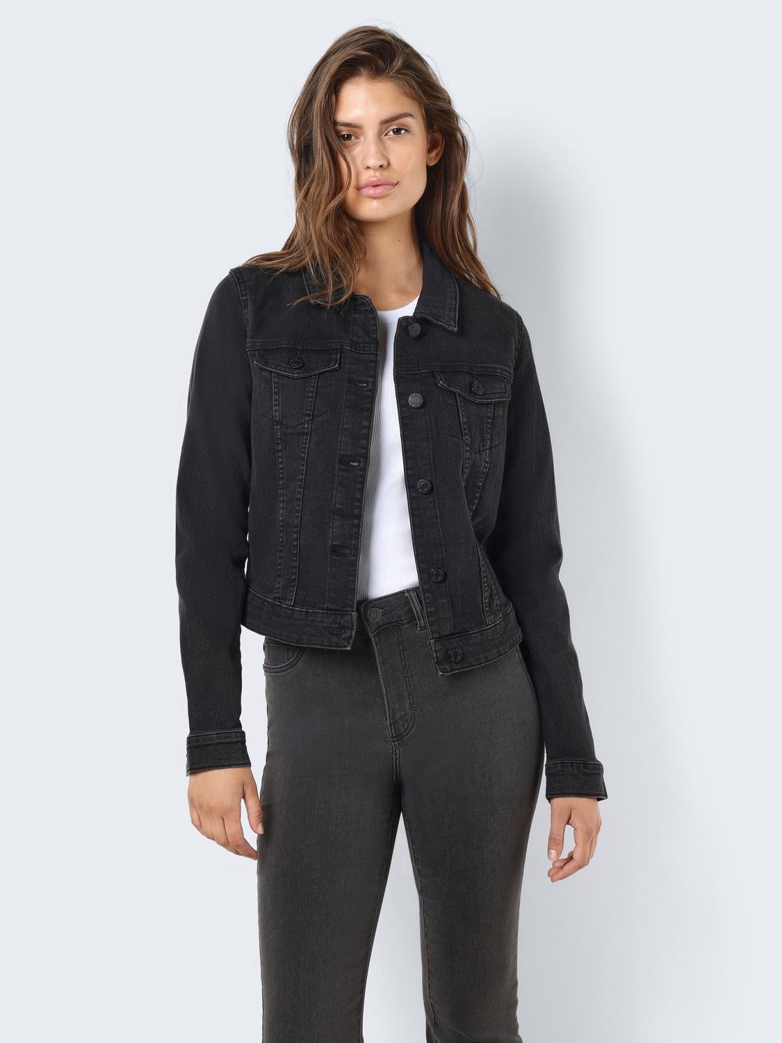 Noisy may Jeansjacke »NMDEBRA L/S BLACK DENIM JACKET NOOS« von Noisy May