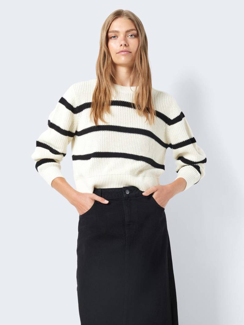 Noisy may Strickpullover »NMMAYSA L/S STRIPE O-NECK KNIT NOOS« von Noisy May