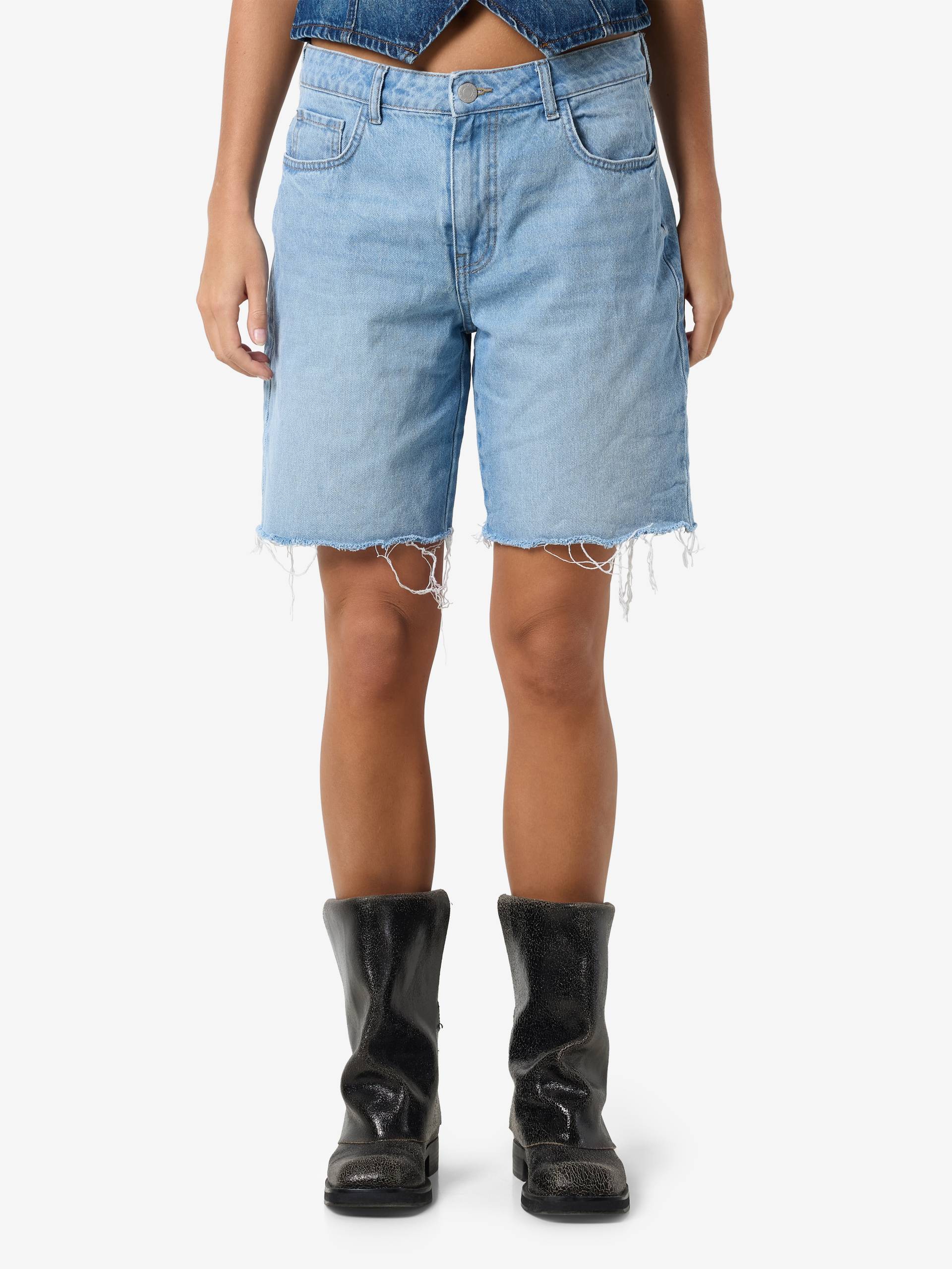 Noisy may Jeansshorts »NMHOLLA NW LOOSE SHORT AZ425LB NOOS«, modisch offene Säume Noisy may Jeansshorts »NMHOLLA NW LOOSE SHORT AZ425LB NOOS«, modisch offene Säume von Noisy may