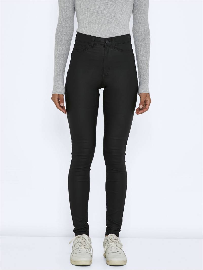 Noisy may Lederimitathose »NMCALLIE HW SKINNY COATED PANTS NOOS« von Noisy may