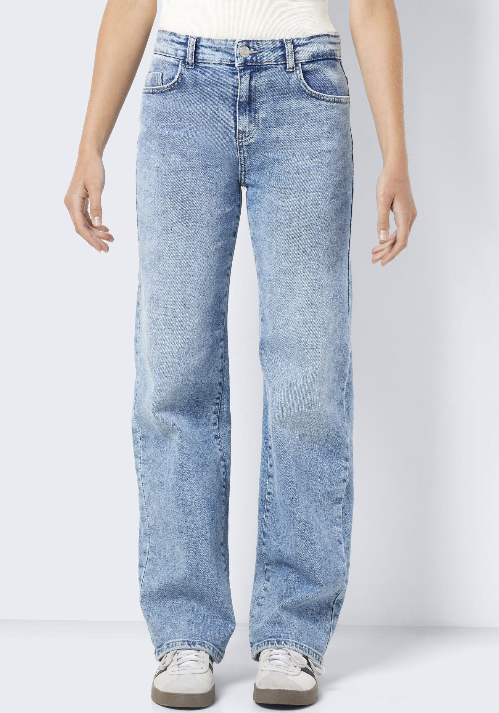 Noisy may Straight-Jeans »NMYOLANDA NW WIDE JEANS AZ236LB NOOS« Noisy may Straight-Jeans »NMYOLANDA NW WIDE JEANS AZ236LB NOOS« von Noisy may