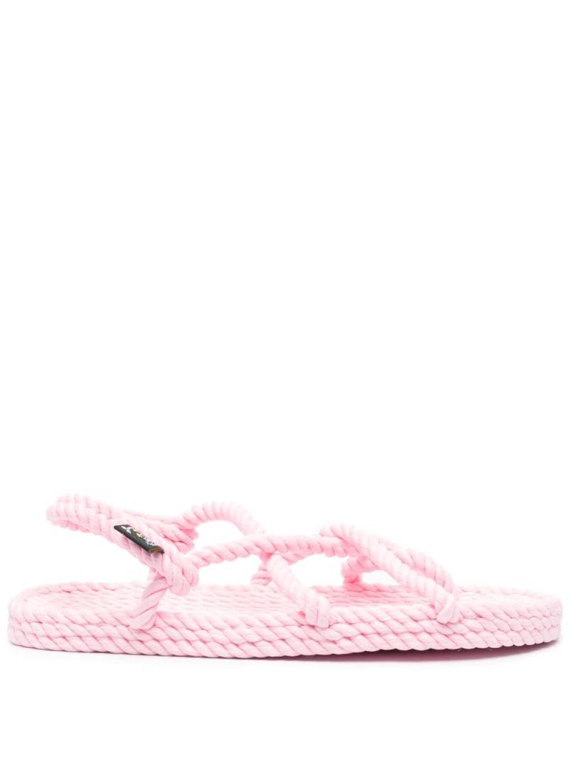 Nomadic State of Mind twisted raffia sandals - Pink von Nomadic State of Mind