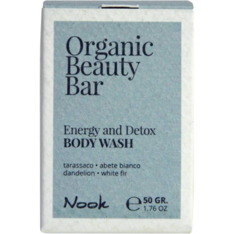 Nook Organic Beauty Bar ENERGY AND DETOX BODY WASH - solid energy & detox shower von Nook