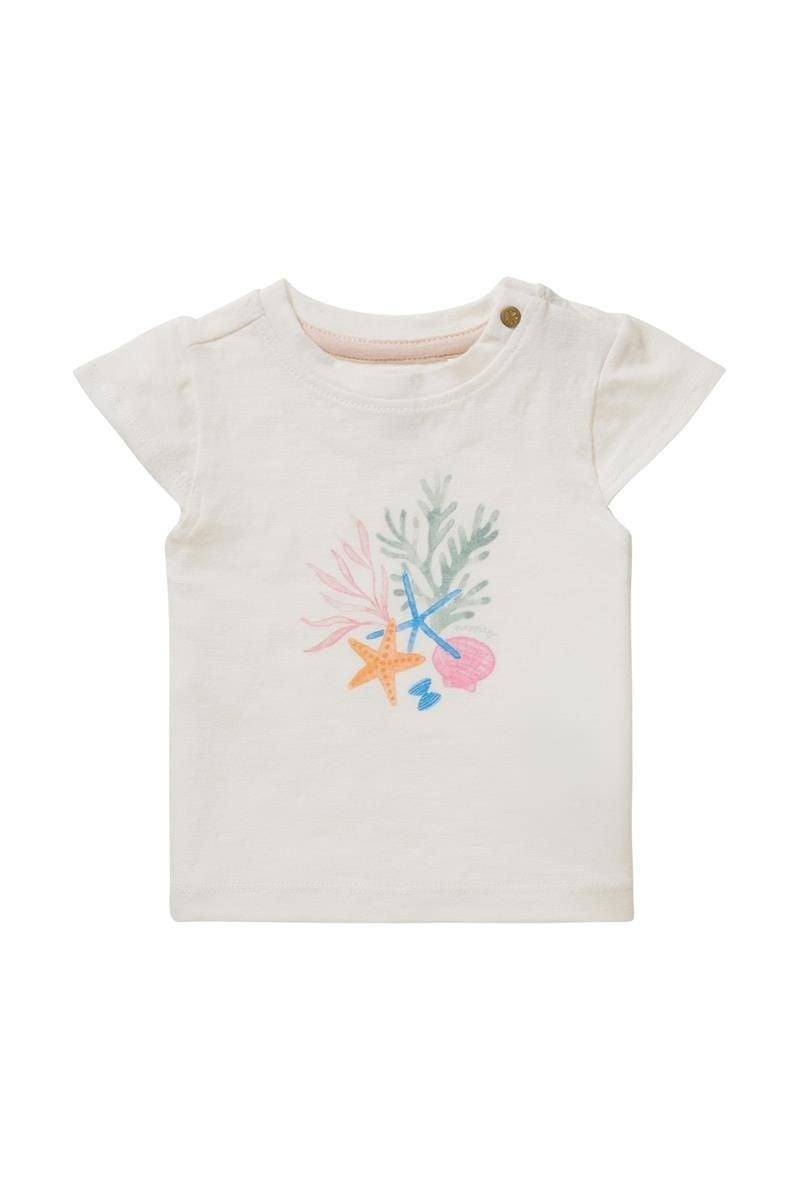 Baby T-shirt Cayuga Unisex Weiss 74 von Noppies