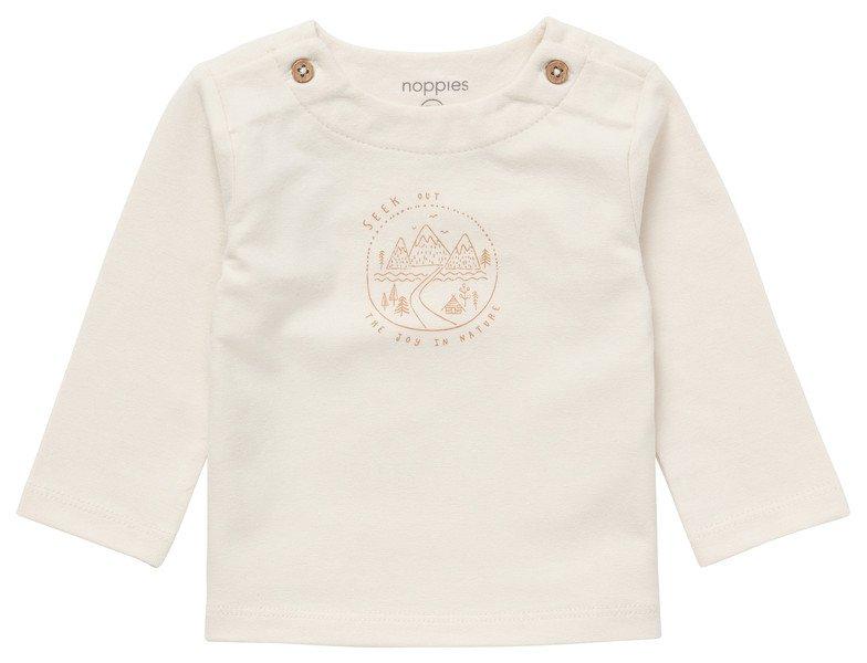 Baby Langarmshirt Jonesville Unisex Beige 62 von Noppies