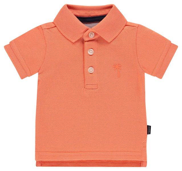 Baby Polo Tshirt Atherton Unisex Orange 74 von Noppies