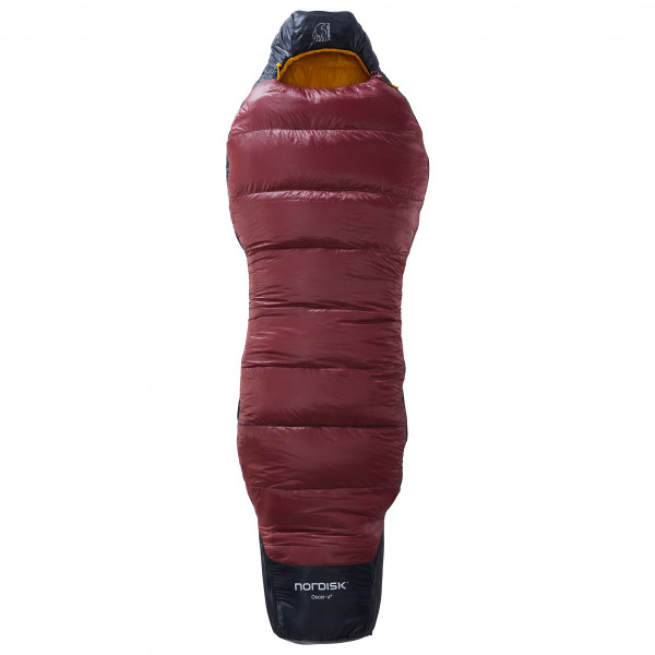 Nordisk - Oscar -2 Curve - Kunstfaserschlafsack Gr XL - 220 cm rot/schwarz von Nordisk